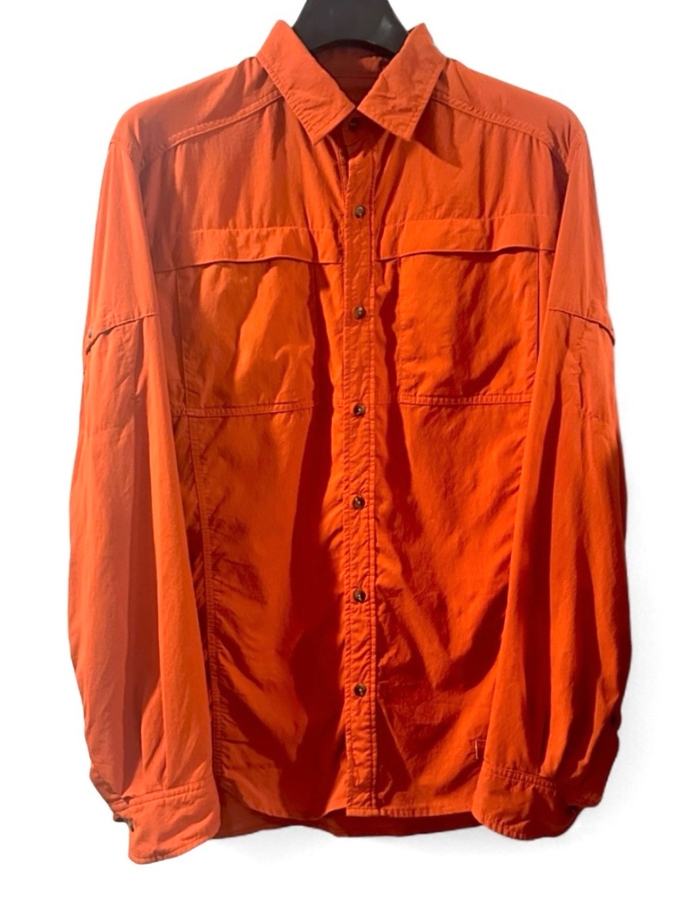 REI Co-op Sahara Long Sleeve Outdoors Orange Shirt Size Men’s Large